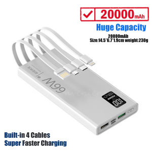 ☑️🚚【SG Ready Stock】PD 66W Super Fast Charging Power Bank 30000Mah Powerbank 4in1 with Cable Compatible with 99% Mobile Phone