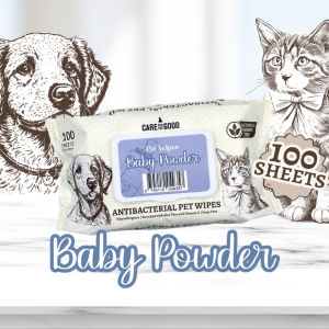 Care For The Good | CFTG - Antibacterial Pet Wipes 100pcs for Cats Dogs & Small Animals (6 Scents)