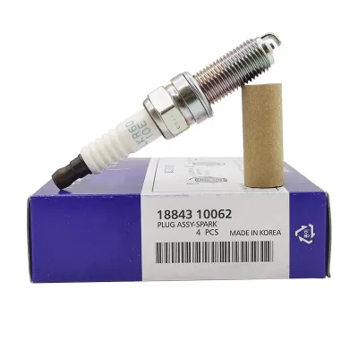 4pcs 18843-10062 LKR6D10E Spark Plug For Hyundai Kia Rio Accent Picanto Morning 18846 10062 LKR6D-10E 96569 1884310062
