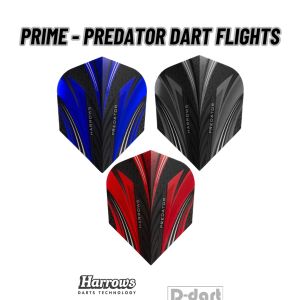 Harrows Dart Flights - PRIME - PREDATOR 100 Micron Darts flight 3Pcs/pack (SAYAP ARROW)