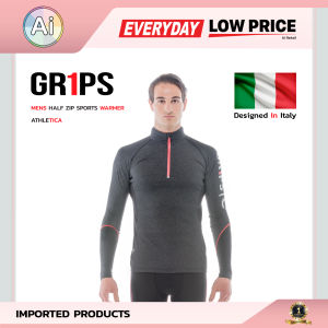 เสื้อแขนยาว เสื้อแขนยาวออกกําลังกาย สําหรับผู้ชาย MEN HALF ZIP SPORTS WARMER ATHLETICA Size.L แบรนด์ GR1PS จาก Ai Retail