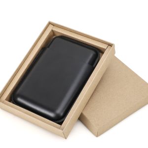 Vintage Cow Leather Perfecto Case 2 Tubes Holder Portable Humidor Box Travel Storage