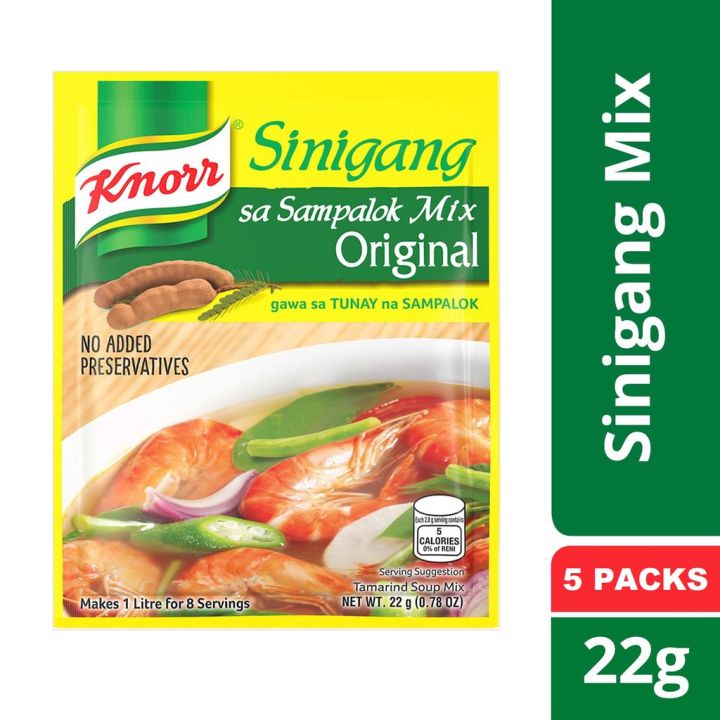 Knorr Sinigang sa Sampalok Mix Gabi 5袋 Knorr Sinigang Sa Sampalok Mix Gabi or Original 22g x 5 sachet