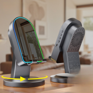 ไร้สาย การเหนี่ยวนํา ครัวเรือน ที่วางโทรศัพท์มือถือ เสียง