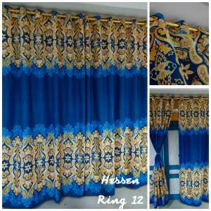 Gorden Pintu Dan Jendela Model Smokring 12 Lubang Motif Minimalis Batik Terlaris
