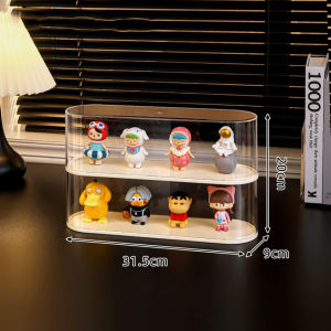 กล่องเก็บฟิกเกอร์ ชั้นโชว์โมเดล กล่องโชว์โมเดล 1-3 ชั้น กล่องอะคริลิคใส ตู้โชว์โมเดล ตู้ใส่ฟิกเกอร์ ตุ๊กตา ป๊อปมาร์ท ลาบูบู้ กันฝุ่น วางซ้อนกันได้