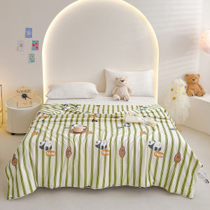 New A-class cartoon knitted cotton soybean quilt air-conditioned quilt summer cool quilt machine washable thin quilt