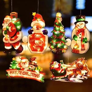 Đèn led họa tiết giáng sinh đèn trang trí decor không khí noel đèn nhiều màu sắc treo cây thông - Happy Home 4U