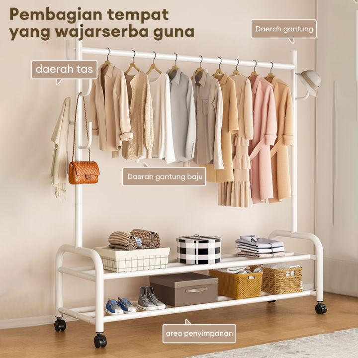 Gantungan Baju Strong Drying Rack Jual Non-slip Hanging Clothes