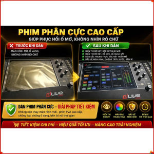 Phim phân cực giúp phục hồi màn hình bàn trộn âm thanh kỹ thuật số Mixer Dlive C Class C2500 bị ố mờ không rõ chữ