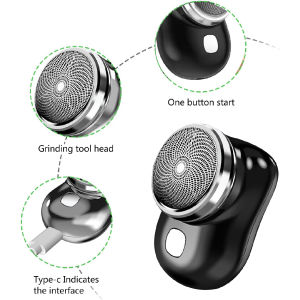 Pocket Size Mini Shaver Wet & Dry Facial Hair Removal Rechargeable USB Type-C Razor Grooming / Pencukur Bulu Halus Mini