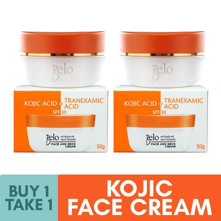 Belo Intensive Whitening Face & Neck Cream 50g Kojic Acid + Tranexamic ...