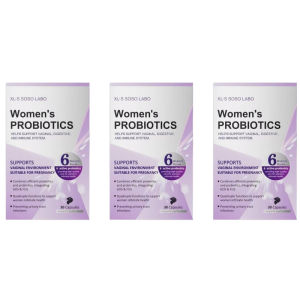 XL·S SOSO LABO Women’s Probiotics Supplement Capsules Active Lactobacillus Formula with Cranberry & Selenium Daily Nutritional Support for Female Body Wellness