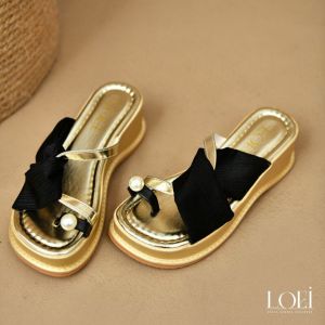LOEI Morice Pearl Bow Sandal – Cocok Buat Hangout & Kondangan 5 cm 3025