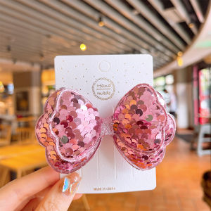 Kẹp Tóc Hình Nơ Kim Tuyến Xinh Xắn Đáng Yêu Cho Bé Gái