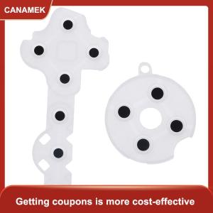 【CANAMEK】 2 miếng đệm cao su dẫn điện điều khiển trong suốt cái/bộ cho Xbox360