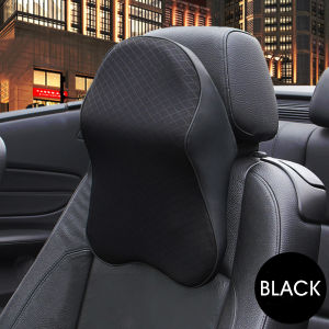 FUVOYA 【Ready Stock】Car Neck Pillow 3D Memory Foam Head Rest Adjustable Auto Headrest Pillow Travel Neck Cushion Support Holder Seat pillow