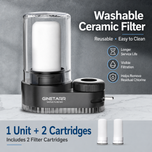 【Upgraded version】faucet water filter faucet filter water purifier Water Filter Faucet Water Purifier Tap Water Filter PremiumKitchen Bathroom Tap Ceramic Filter Tap Water Purifier Kitchen Appliance No Electricity Ceramic Cartridge Water Purifier Filter