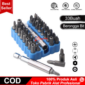 33 Pcs Bukti Kerusakan CRV6150 Torx Hex Star Perangkat Mata Obeng dengan Penyangga Magnet untuk Setiap Latihan Obeng Nutdrivers Bit Peralatan Tangan dengan Tempat Penyimpanan