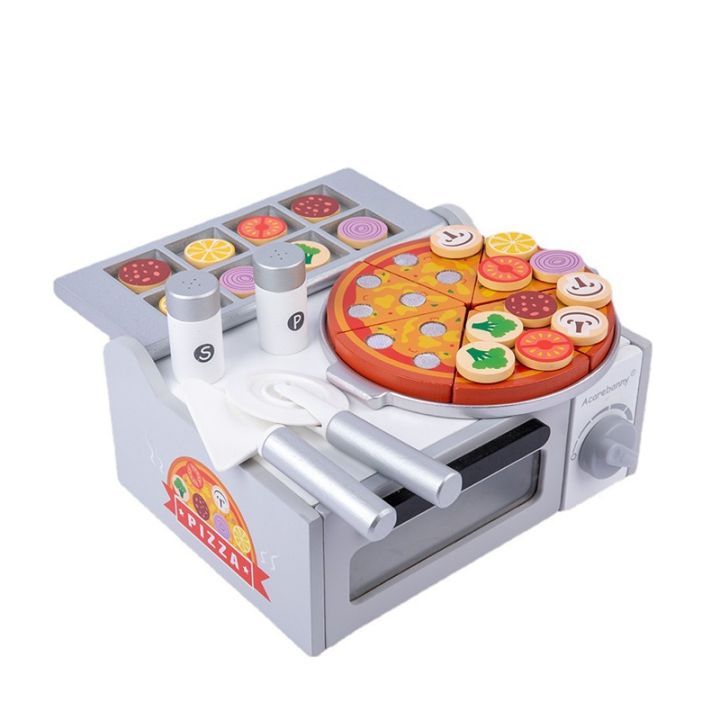 JIVE Wooden Table Top Pizza Parlor OR BBQ Barbeque Set Pretend Play Kitchen  Toy for Kids, Girls, Boys, Toddlers Lazada PH