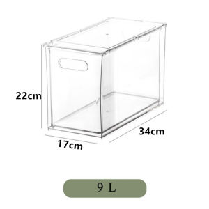 【Woody】 Drawer Storage Box Storage Box Household Kitchen Refrigerator Wardrobe Transparent Clothing Socks Storage Drawer