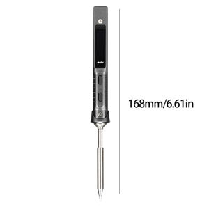 Original TS101 Mini USB Electric Soldering Iron Adjustable Temperature Portable Digital Soldering Station B2 Soldering Iron Head 65W TS100 Upgrade Quality Assurance