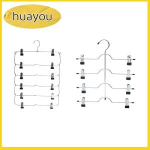 huayou 6-Tier váy quần short treo tiết kiệm không gian không có trượt lưu trữ kim loại Váy Giá