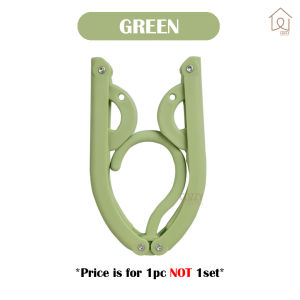 [COZZY]Penyangkut Lipat/Folding Hanger Portable Travel Foldable Plastic Hanger Anti-slip Wardrobe Clothes Magic Drying Rack/折叠式衣架