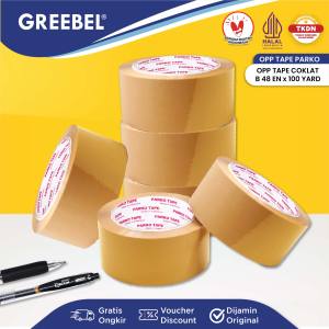 PARKO Lakban Selotip Cokelat Isolasi Tape (PCS)