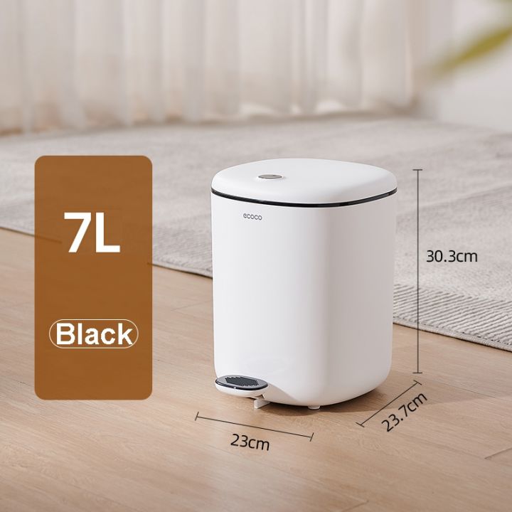 Ecoco%20Foot%20Pedal%20Press%20Type%20Trash%20Can%20with%20Cover%20Silent%20Closing%20Garbage%20Bin%207L%2011L%20for%20Kitchen%20Bathroom%20-%20Image%2010