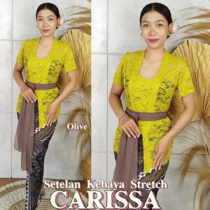 Setelan Kebaya Sofia Carissa Stretch dan Bawahan Kamen Jadi Moscrepe Selendang Pengantin Wisuda Modern murah