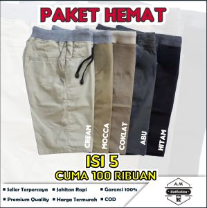 100 RIBU DAPAT 5 Lebih Hemat Cinos Pria // Celana pendek distro // Celana pendek kekinian