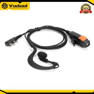 2 Pin K-Plug G Type Radio Earpiece Dual PTT for Kenwood for baofeng 888S TYT
