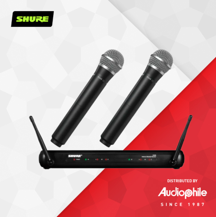 SHURE SVX288/PG58 Dual Vocal Wireless System Handheld Microphone