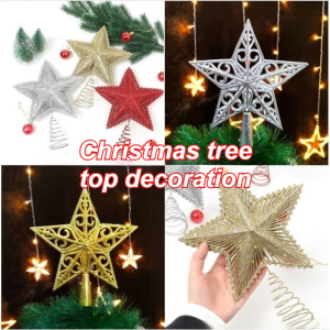 Christmas Tree Top Star Decoration Glitter Three-Dimensional For Home Christmas Tree New Year