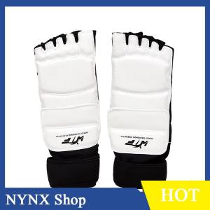 [NYNX] Taekwondo Leather Foot Gloves Sparring Karate Ankle Protector Guard Gear Boxing Martial Arts Foot Guard Sock Adult Kid