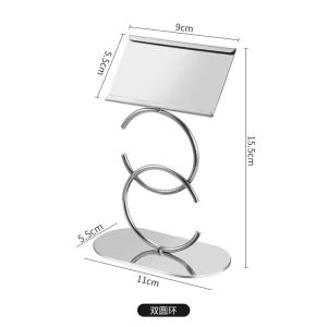 Table Sign Holder Stainless Steel Travel Ready entryways kitchens bathrooms bedrooms hotels or work areas Practical Design for the Stated Purpose Easy Home Organisation and Storage