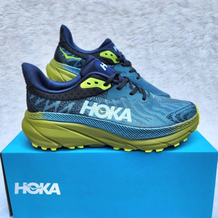 SEPATU HOKA ONE ONE CHALLENGER ATR OUTER SPACE DARK CITRON 39