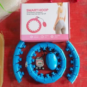 Smart Hula Hoop with Counter 28 Knots Tummy Massager Adjustable Exercise Waist Belly Fitness Firm Buttocks Gelung Hoola 智能呼啦圈可拆卸收腹瘦腰健身