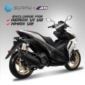 ARM Premium Swing Arm CNC 2-Color Aluminum Design For Nmax Aerox v1&v2 ARUMI MOTO PARTS. 