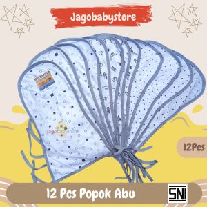 1 Lusin 12 PCS Popok Tali Bayi Warna Abu Abu Murah