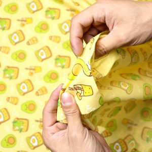 ผ้าคอตต้อนทีซี Cotton TC ลายอะโวคาโด ขนมปัง ถั่วแระญี่ปุ่น และอื่นๆ หน้ากว้าง 44 นิ้ว ผ้าเมตร ผ้าหลา