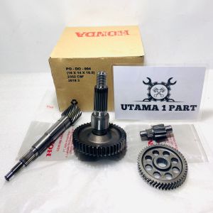 GEAR BOX GIR GARDAN RASIO SET BEAT FI ESP K81 SCOOPY FI DONAT K93 STATER HALUS GENIO TAHUN 2017-2021