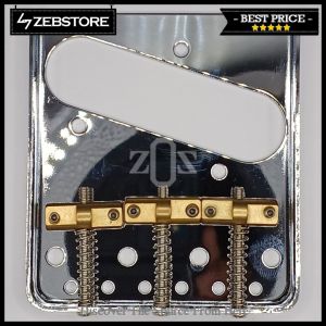 Bridge Telecaster 3 Saddle Brass Compensated Chrome