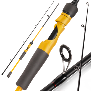 Sougayilang Tongkat Pancing Spinning Casting 1.8M Joran Pancing 2 Bagian Bahan Serat Fiber Karbon Nyaman Pegangan EVA Pancing