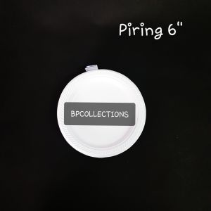 1 PAK 50 pcs PIRING PLASTIK 7 UKURAN KECIL P7 PUTIH SUSU ACARA PESTA PARTY KUE SEKALI PAKAI DISPOSABLE TEMPAT MAKAN TEBAL ECER