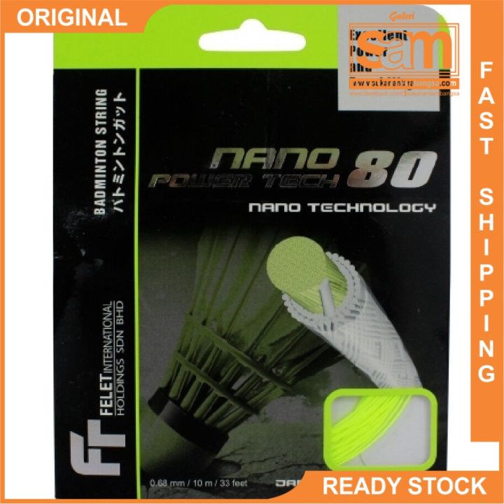 Felet Nano Power Tech 80 Badminton String (0.68mm) | Lazada