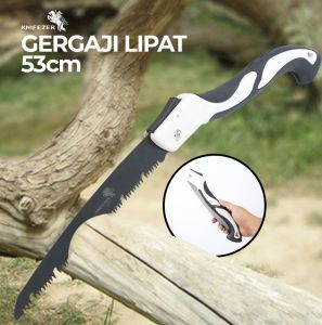 Gergaji Kayu Lipat Folding Bahan Besi Baja SK5 Wood Hand Saw Perkakas ukuran 210mm 240mm