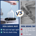 Bộ dụng cụ rửa ly, máy rửa ly, phụ kiện rửa bình chai lọ cốc chén đa năng gắn chậu rửa nhà bếp lavabo, van T chia nước, dây cấp nước Legaxi. 