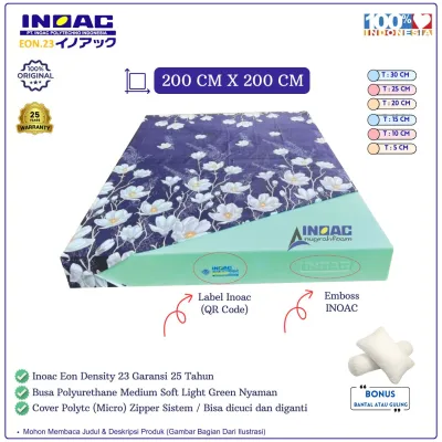 Kasur Inoac Jumbo 200 X 200 Cm Busa EON LG D23 | Busa High Density Original Garansi 25 Tahun